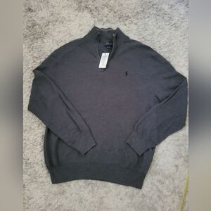 Men's Polo Quarter Zip Sweater (Read Description) NWT